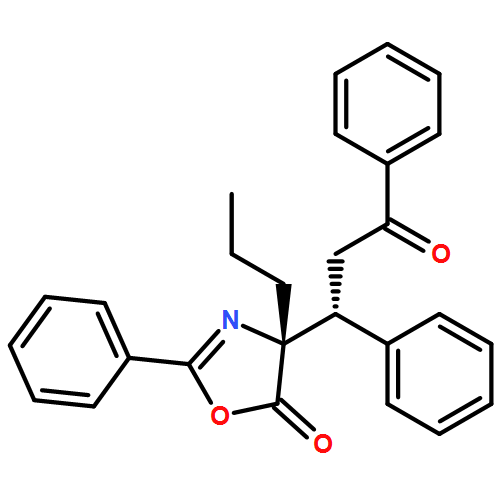 5(4H)-Oxazolone, 4-[(1R)-3-oxo-1,3-diphenylpropyl]-2-phenyl-4-propyl-, (4R)-