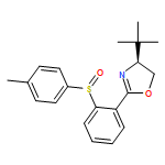 Oxazole, 4-(1,1-dimethylethyl)-4,5-dihydro-2-[2-[(R)-(4-methylphenyl)sulfinyl]phenyl]-, (4S)-