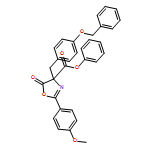 4-Oxazolecarboxylic acid, 4,5-dihydro-2-(4-methoxyphenyl)-5-oxo-4-[[4-(phenylmethoxy)phenyl]methyl]-, phenyl ester