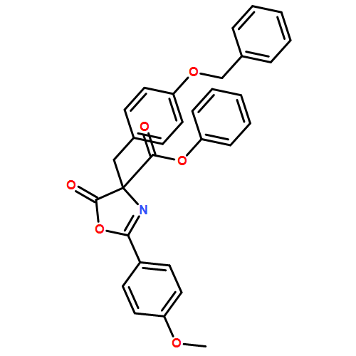 4-Oxazolecarboxylic acid, 4,5-dihydro-2-(4-methoxyphenyl)-5-oxo-4-[[4-(phenylmethoxy)phenyl]methyl]-, phenyl ester
