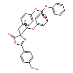 4-Oxazolecarboxylic acid, 4,5-dihydro-2-(4-methoxyphenyl)-5-oxo-4-[[4-[(phenoxycarbonyl)oxy]phenyl]methyl]-, phenyl ester