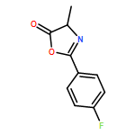 5(4H)-Oxazolone, 2-(4-fluorophenyl)-4-methyl-