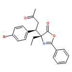 5(4H)-Oxazolone, 4-[(1R)-1-(4-bromophenyl)-3-oxobutyl]-4-ethyl-2-phenyl-, (4R)-