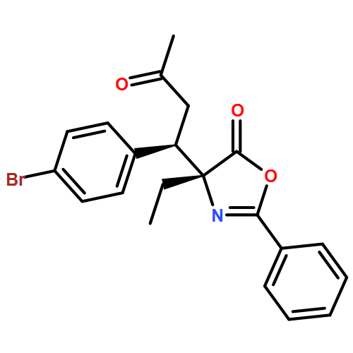 5(4H)-Oxazolone, 4-[(1R)-1-(4-bromophenyl)-3-oxobutyl]-4-ethyl-2-phenyl-, (4R)-