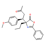 5(4H)-Oxazolone, 4-[(1R)-1-(4-methoxyphenyl)-3-oxobutyl]-2-phenyl-4-propyl-, (4R)-