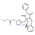 1H-1,2,3-Triazole-1-acetic acid, 4-[[(3R,4E)-4-[(2-methoxyphenyl)methylene]-2,5-dioxo-1-phenyl-3-(2-propyn-1-yl)-3-pyrrolidinyl]methyl]-, ethyl ester