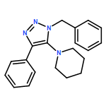 Piperidine, 1-[4-phenyl-1-(phenylmethyl)-1H-1,2,3-triazol-5-yl]-
