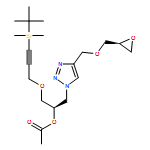 1H-1,2,3-Triazole-1-ethanol, α-[[[3-[(1,1-dimethylethyl)dimethylsilyl]-2-propyn-1-yl]oxy]methyl]-4-[[(2S)-2-oxiranylmethoxy]methyl]-, 1-acetate, (αR)-
