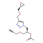1H-1,2,3-Triazole-1-ethanol, 4-[[(2S)-2-oxiranylmethoxy]methyl]-α-[(2-propyn-1-yloxy)methyl]-, 1-acetate, (αR)-