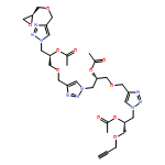 1H-1,2,3-Triazole-1-ethanol, 4-[[(2R)-2-(acetyloxy)-3-[4-[[(2S)-2-oxiranylmethoxy]methyl]-1H-1,2,3-triazol-1-yl]propoxy]methyl]-α-[[[1-[(2R)-2-(acetyloxy)-3-(2-propyn-1-yloxy)propyl]-1H-1,2,3-triazol-4-yl]methoxy]methyl]-, 1-acetate, (αS)-