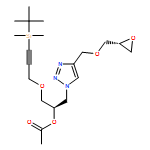 1H-1,2,3-Triazole-1-ethanol, α-[[[3-[(1,1-dimethylethyl)dimethylsilyl]-2-propyn-1-yl]oxy]methyl]-4-[[(2R)-2-oxiranylmethoxy]methyl]-, 1-acetate, (αR)-