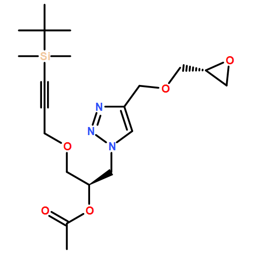 1H-1,2,3-Triazole-1-ethanol, α-[[[3-[(1,1-dimethylethyl)dimethylsilyl]-2-propyn-1-yl]oxy]methyl]-4-[[(2R)-2-oxiranylmethoxy]methyl]-, 1-acetate, (αR)-