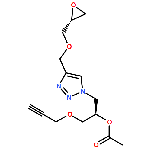 1H-1,2,3-Triazole-1-ethanol, 4-[[(2R)-2-oxiranylmethoxy]methyl]-α-[(2-propyn-1-yloxy)methyl]-, 1-acetate, (αR)-