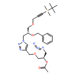 2-Propanol, 1-azido-3-[[1-[(2R)-3-[[3-[(1,1-dimethylethyl)dimethylsilyl]-2-propyn-1-yl]oxy]-2-(phenylmethoxy)propyl]-1H-1,2,3-triazol-4-yl]methoxy]-, 2-acetate, (2R)-