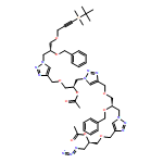 1H-1,2,3-Triazole-1-ethanol, 4-[[(2R)-3-[4-[[(2R)-2-(acetyloxy)-3-azidopropoxy]methyl]-1H-1,2,3-triazol-1-yl]-2-(phenylmethoxy)propoxy]methyl]-α-[[[1-[(2R)-3-[[3-[(1,1-dimethylethyl)dimethylsilyl]-2-propyn-1-yl]oxy]-2-(phenylmethoxy)propyl]-1H-1,2,3-triazol-4-yl]methoxy]methyl]-, 1-acetate, (αR)-