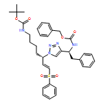 Carbamic acid, N-[(1S)-1-[1-[(1S)-5-[[(1,1-dimethylethoxy)carbonyl]amino]-1-[(1E)-2-(phenylsulfonyl)ethenyl]pentyl]-1H-1,2,3-triazol-4-yl]-2-phenylethyl]-, phenylmethyl ester