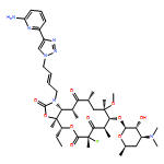 2H-Oxacyclotetradecino[4,3-d]oxazole-2,6,8,14(1H,7H,9H)-tetrone, 1-[(2E)-4-[4-(6-amino-2-pyridinyl)-1H-1,2,3-triazol-1-yl]-2-buten-1-yl]-4-ethyl-7-fluorooctahydro-11-methoxy-3a,7,9,11,13,15-hexamethyl-10-[[3,4,6-trideoxy-3-(dimethylamino)-β-D-xylo-hexopyranosyl]oxy]-, (3aS,4R,7S,9R,10R,11R,13R,15R,15aR)-