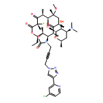 2H-Oxacyclotetradecino[4,3-d]oxazole-2,6,8,14(1H,7H,9H)-tetrone, 4-ethyl-7-fluoro-1-[4-[4-(4-fluoro-2-pyridinyl)-1H-1,2,3-triazol-1-yl]-2-butyn-1-yl]octahydro-11-methoxy-3a,7,9,11,13,15-hexamethyl-10-[[3,4,6-trideoxy-3-(dimethylamino)-β-D-xylo-hexopyranosyl]oxy]-, (3aS,4R,7S,9R,10R,11R,13R,15R,15aR)-