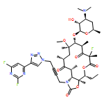 2H-Oxacyclotetradecino[4,3-d]oxazole-2,6,8,14(1H,7H,9H)-tetrone, 1-[4-[4-(2,6-difluoro-4-pyrimidinyl)-1H-1,2,3-triazol-1-yl]-2-butyn-1-yl]-4-ethyl-7-fluorooctahydro-11-methoxy-3a,7,9,11,13,15-hexamethyl-10-[[3,4,6-trideoxy-3-(dimethylamino)-β-D-xylo-hexopyranosyl]oxy]-, (3aS,4R,7S,9R,10R,11R,13R,15R,15aR)-