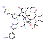 Oxazolo[5,4-c][1,6]oxaazacyclopentadecine-2,12,14(13H)-trione, 3-[4-[4-(3-aminophenyl)-1H-1,2,3-triazol-1-yl]butyl]-10-[[6-[4-(2-amino-5-thiazolyl)-1H-1,2,3-triazol-1-yl]-3,4,6-trideoxy-3-(dimethylamino)-β-D-xylo-hexopyranosyl]oxy]-16-ethyldodecahydro-9-methoxy-4,7,9,11,13,16a-hexamethyl-, (3aR,4R,7R,9R,10R,11R,13R,16R,16aS)-