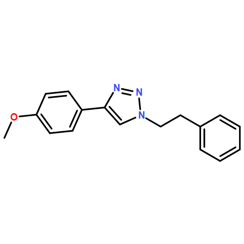 1H-1,2,3-Triazole, 4-(4-methoxyphenyl)-1-(2-phenylethyl)-