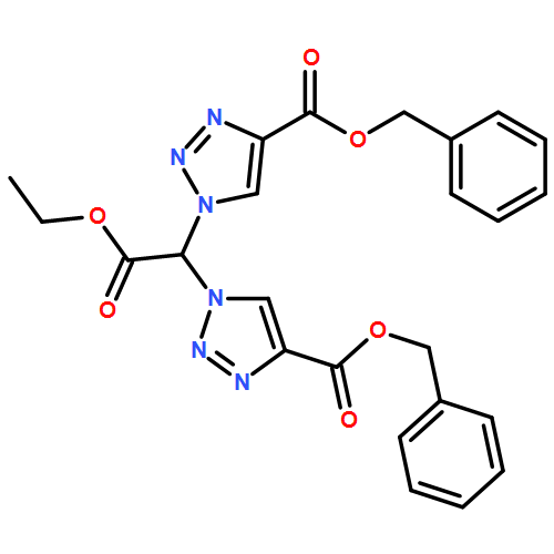 1H-1,2,3-Triazole-1-acetic acid, 4-[(phenylmethoxy)carbonyl]-α-[4-[(phenylmethoxy)carbonyl]-1H-1,2,3-triazol-1-yl]-, ethyl ester