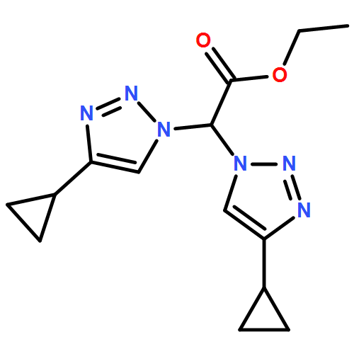 1H-1,2,3-Triazole-1-acetic acid, 4-cyclopropyl-α-(4-cyclopropyl-1H-1,2,3-triazol-1-yl)-, ethyl ester