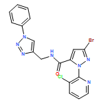 1H-Pyrazole-5-carboxamide, 3-bromo-1-(3-chloro-2-pyridinyl)-N-[(1-phenyl-1H-1,2,3-triazol-4-yl)methyl]-