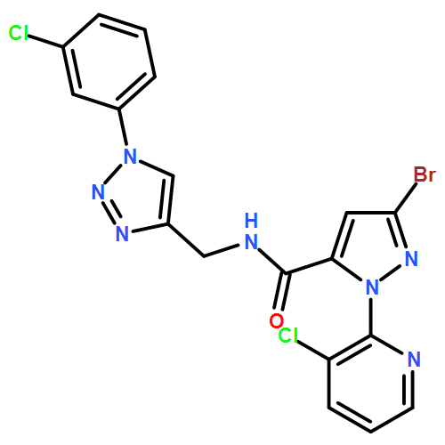 1H-Pyrazole-5-carboxamide, 3-bromo-N-[[1-(3-chlorophenyl)-1H-1,2,3-triazol-4-yl]methyl]-1-(3-chloro-2-pyridinyl)-