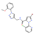 1H-Pyrazole-5-carboxamide, 3-bromo-1-(3-chloro-2-pyridinyl)-N-[[1-(2-methoxyphenyl)-1H-1,2,3-triazol-4-yl]methyl]-