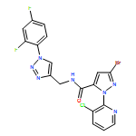1H-Pyrazole-5-carboxamide, 3-bromo-1-(3-chloro-2-pyridinyl)-N-[[1-(2,4-difluorophenyl)-1H-1,2,3-triazol-4-yl]methyl]-