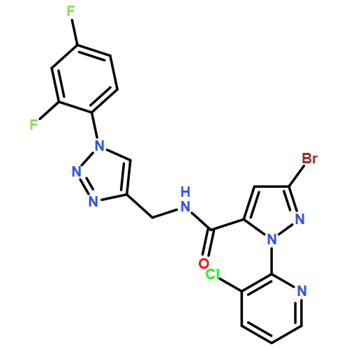 1H-Pyrazole-5-carboxamide, 3-bromo-1-(3-chloro-2-pyridinyl)-N-[[1-(2,4-difluorophenyl)-1H-1,2,3-triazol-4-yl]methyl]-