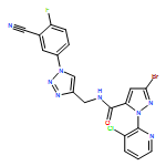 1H-Pyrazole-5-carboxamide, 3-bromo-1-(3-chloro-2-pyridinyl)-N-[[1-(3-cyano-4-fluorophenyl)-1H-1,2,3-triazol-4-yl]methyl]-