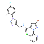 1H-Pyrazole-5-carboxamide, 3-bromo-N-[[1-(4-chloro-2-fluorophenyl)-1H-1,2,3-triazol-4-yl]methyl]-1-(3-chloro-2-pyridinyl)-
