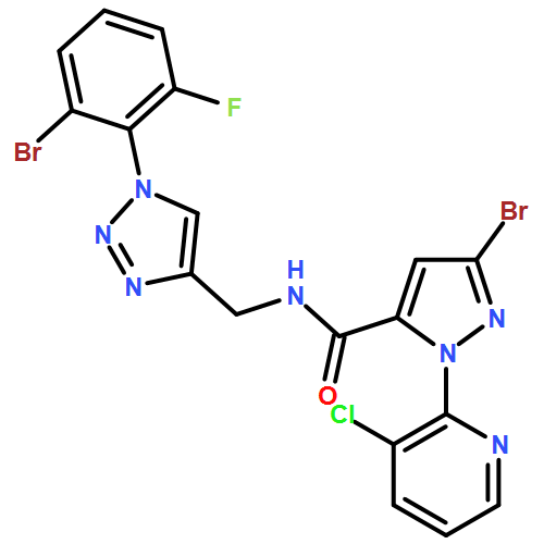 1H-Pyrazole-5-carboxamide, 3-bromo-N-[[1-(2-bromo-6-fluorophenyl)-1H-1,2,3-triazol-4-yl]methyl]-1-(3-chloro-2-pyridinyl)-