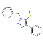 1H-1,2,3-Triazole, 5-(methylthio)-4-phenyl-1-(phenylmethyl)-