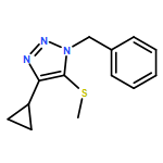 1H-1,2,3-Triazole, 4-cyclopropyl-5-(methylthio)-1-(phenylmethyl)-
