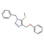 1H-1,2,3-Triazole, 5-(methylthio)-4-(phenoxymethyl)-1-(phenylmethyl)-