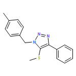 1H-1,2,3-Triazole, 1-[(4-methylphenyl)methyl]-5-(methylthio)-4-phenyl-