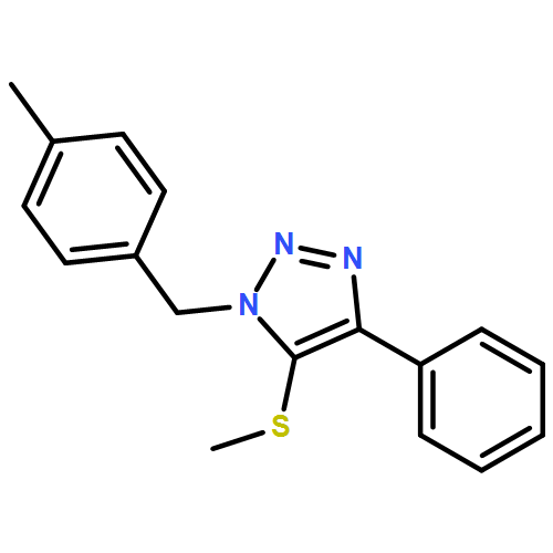 1H-1,2,3-Triazole, 1-[(4-methylphenyl)methyl]-5-(methylthio)-4-phenyl-