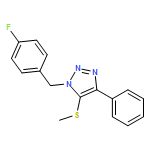 1H-1,2,3-Triazole, 1-[(4-fluorophenyl)methyl]-5-(methylthio)-4-phenyl-