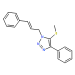 1H-1,2,3-Triazole, 5-(methylthio)-4-phenyl-1-(3-phenyl-2-propen-1-yl)-