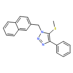 1H-1,2,3-Triazole, 5-(methylthio)-1-(2-naphthalenylmethyl)-4-phenyl-