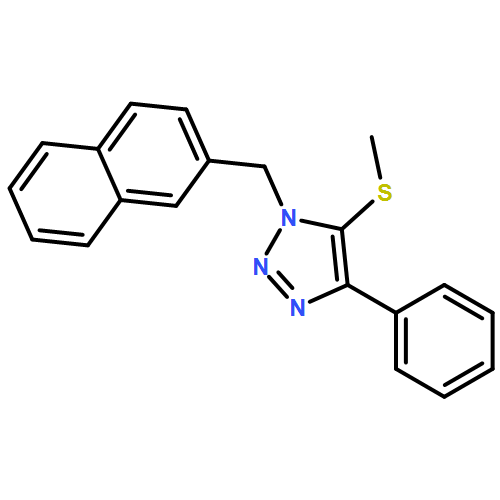 1H-1,2,3-Triazole, 5-(methylthio)-1-(2-naphthalenylmethyl)-4-phenyl-