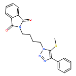 1H-Isoindole-1,3(2H)-dione, 2-[4-[5-(methylthio)-4-phenyl-1H-1,2,3-triazol-1-yl]butyl]-