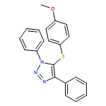 1H-1,2,3-Triazole, 5-[(4-methoxyphenyl)thio]-1,4-diphenyl-