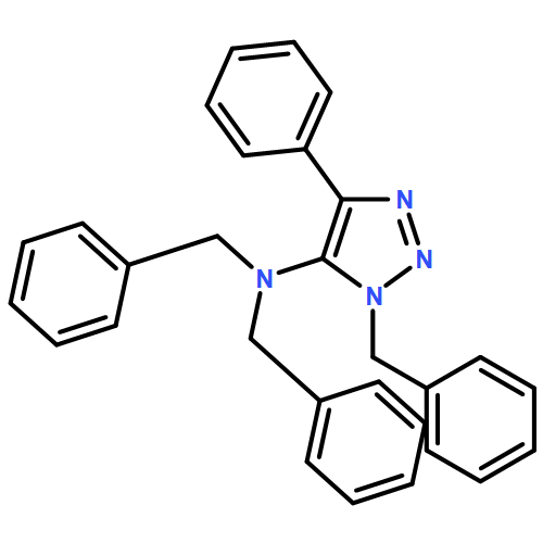 1H-1,2,3-Triazol-5-amine, 4-phenyl-N,N,1-tris(phenylmethyl)-