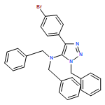 1H-1,2,3-Triazol-5-amine, 4-(4-bromophenyl)-N,N,1-tris(phenylmethyl)-