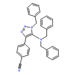 Benzonitrile, 4-[5-[bis(phenylmethyl)amino]-1-(phenylmethyl)-1H-1,2,3-triazol-4-yl]-