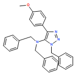 1H-1,2,3-Triazol-5-amine, 4-(4-methoxyphenyl)-N,N,1-tris(phenylmethyl)-